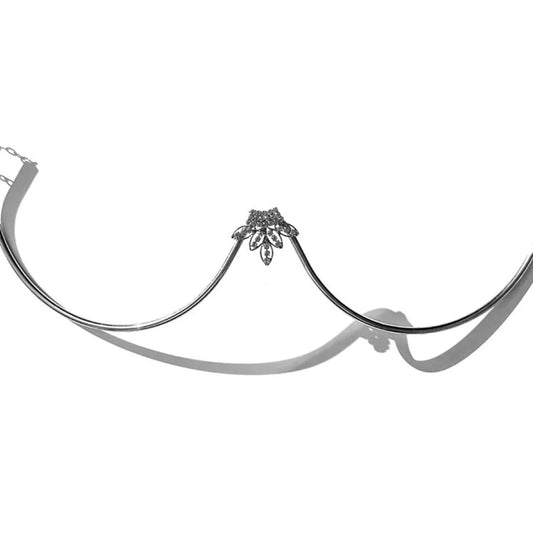 Crystal Clasp Chest Chain